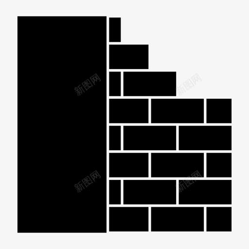 砖墙砖图案图标svg_新图网 https://ixintu.com 图案 灰泥 砖 砖墙