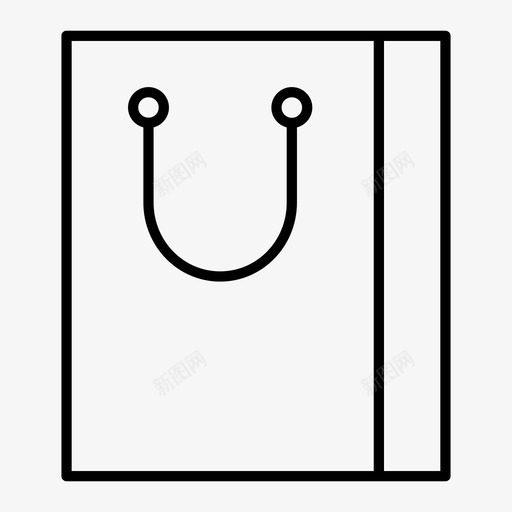购物袋纸纸袋店图标svg_新图网 https://ixintu.com 纸 纸袋店 购物袋