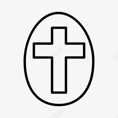 复活节彩蛋庆祝基督教图标图标
