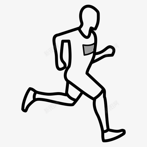 跑步者运动员距离图标svg_新图网 https://ixintu.com 短跑 跑步者 距离 运动员 马拉松