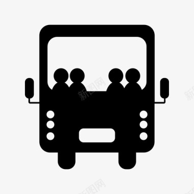 公共汽车客运交通图标图标
