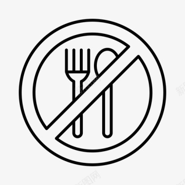禁食庆祝开斋节图标图标