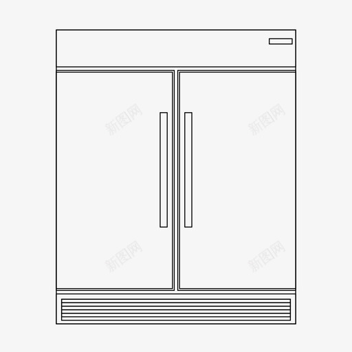 冰箱电器建筑图标svg_新图网 https://ixintu.com 冰箱 商业 家电 建筑 电器