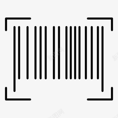 条形码零售扫描图标图标