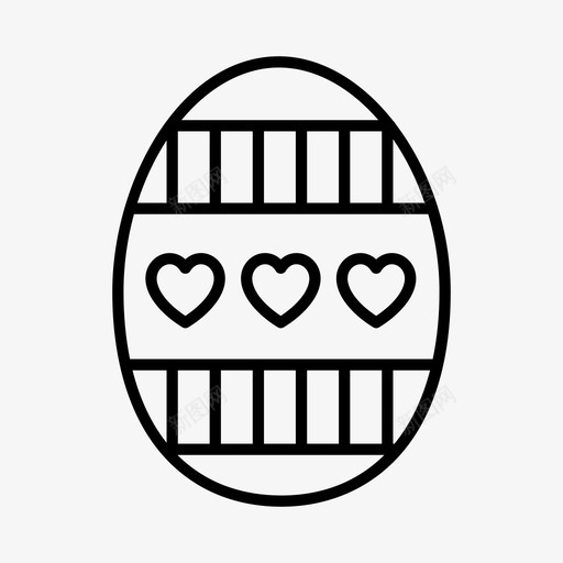 复活节彩蛋庆祝彩绘图标svg_新图网 https://ixintu.com 复活节彩蛋 庆祝 彩绘 节日
