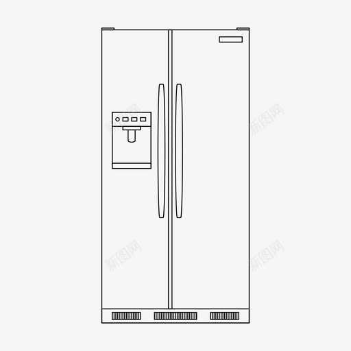 冰箱电器建筑图标svg_新图网 https://ixintu.com 冰箱 建筑 电器