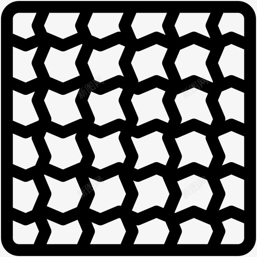栅栏图案纺织品图标svg_新图网 https://ixintu.com 图案 图案轮廓 栅栏 纺织品