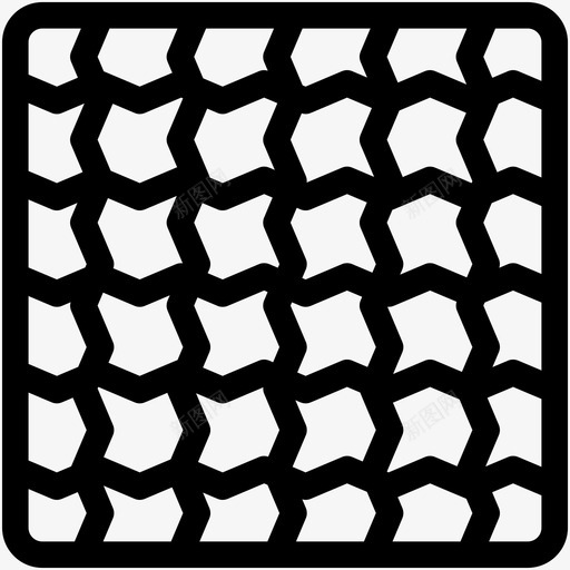 栅栏图案纺织品图标svg_新图网 https://ixintu.com 图案 图案轮廓 栅栏 纺织品