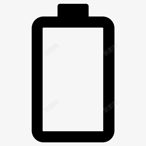 空电池没电移动电池图标svg_新图网 https://ixintu.com 没有电池 没电 移动电池 空电池