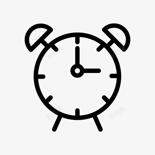 闹钟时钟开发图标svg_新图网 https://ixintu.com 业务线图标第11卷 开发 时钟 时间 时间表 闹钟
