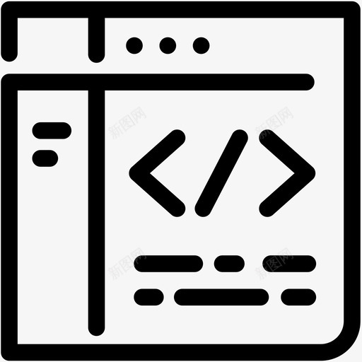 编程应用代码图标svg_新图网 https://ixintu.com 代码 定制开发 应用 编码 编程 营销大纲