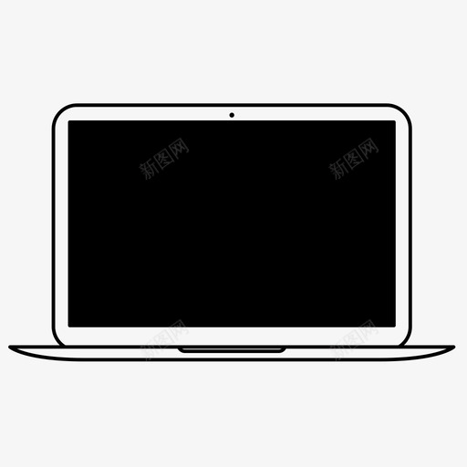 macbookair苹果笔记本电脑图标svg_新图网 https://ixintu.com macbookair pc 笔记本电脑 苹果 苹果设备