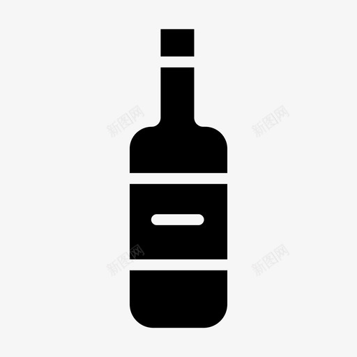 小屋酒瓶家居元素图标svg_新图网 https://ixintu.com 家居元素 小屋 酒瓶