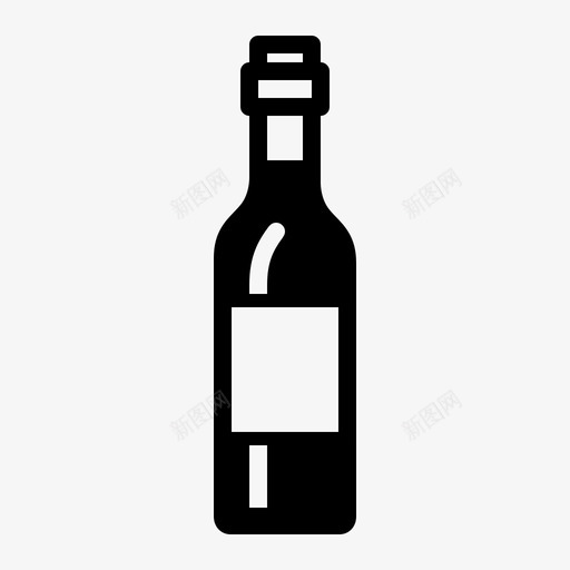 红酒酒瓶饮料图标svg_新图网 https://ixintu.com 红酒 酒瓶 饮料