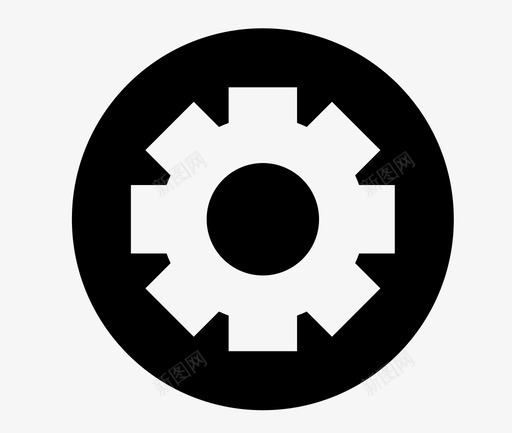 机械制造齿轮建筑工地工程图标svg_新图网 https://ixintu.com 建筑工地工程 机械制造 齿轮