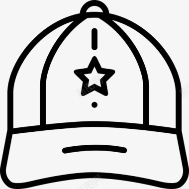 帽子棒球帽工人图标图标