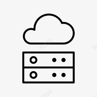 云数据存储云服务器图标图标