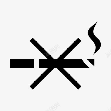 禁止吸烟健康区酒店图标图标