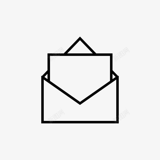 电子邮件信封信件图标svg_新图网 https://ixintu.com 信件 信封 各种各样的网络图标 开放 电子邮件 营销