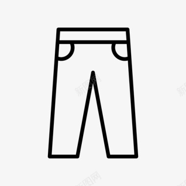 裤子衣服时装图标图标
