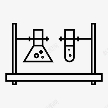 实验化学几何图标图标