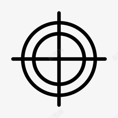 目标军队十字准星图标图标