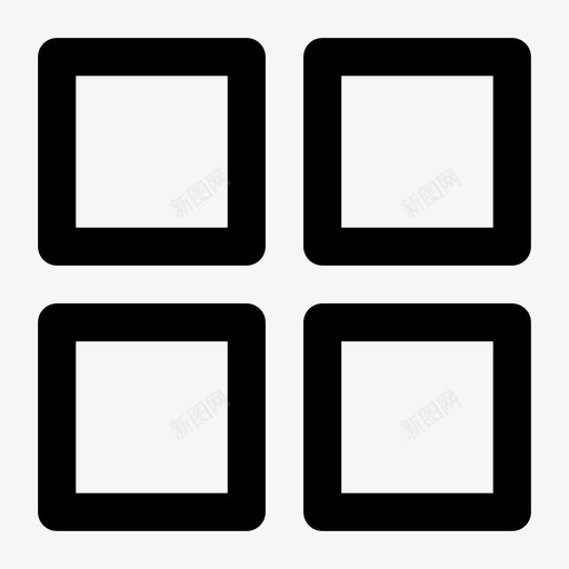 瓷砖方块立方体图标svg_新图网 https://ixintu.com 方块 正方形 瓷砖 窗口 立方体 轮廓要素4