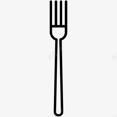叉子餐厅银器图标图标