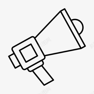 扬声器广告扩音器图标图标