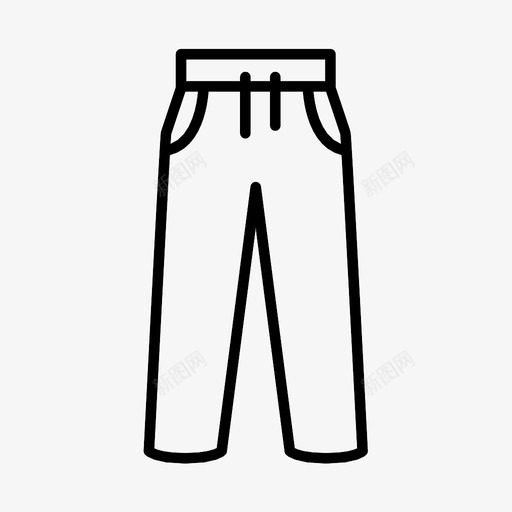运动裤长裤图标svg_新图网 https://ixintu.com 运动裤 长裤