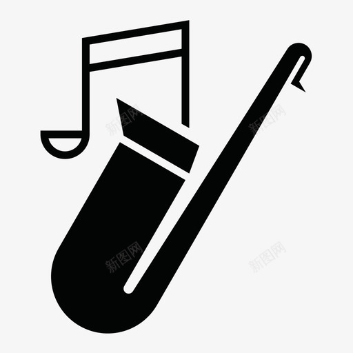 音乐作曲乐器图标svg_新图网 https://ixintu.com 乐器 作曲 艺术 萨克斯管 音乐 音符