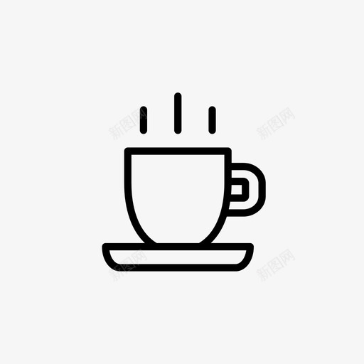 热咖啡饮料热饮料图标svg_新图网 https://ixintu.com 咖啡店 热咖啡 热饮料 饮料