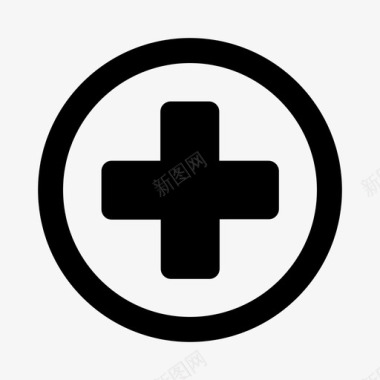 医疗十字医院图标图标