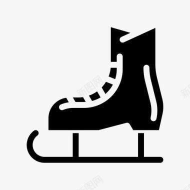溜冰鞋滑冰图标图标