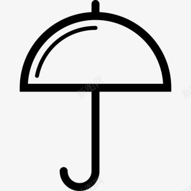 圆伞天气通用基本款图标图标