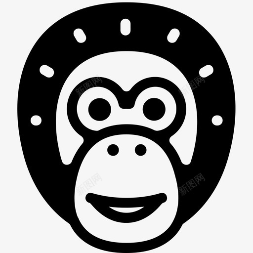 猩猩脸大猩猩猩猩种类图标svg_新图网 https://ixintu.com 大猩猩 猩猩种类 猩猩脸 苏门答腊猩猩