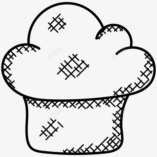 厨师帽厨师服装厨房图标svg_新图网 https://ixintu.com 厨师帽 厨师服装 厨房 玩具 食品和饮料涂鸦图标 餐厅