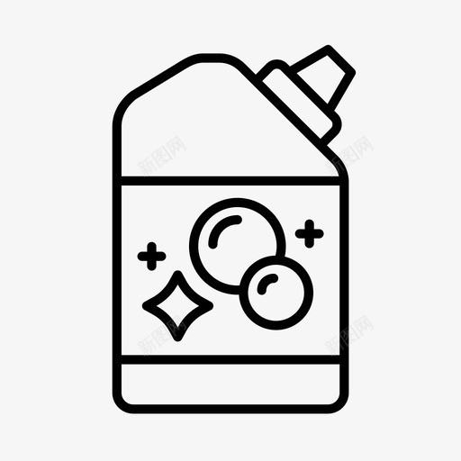 洗涤液杂务清洁用品图标svg_新图网 https://ixintu.com 家务 杂务 洗涤剂 洗涤液 清洁用品