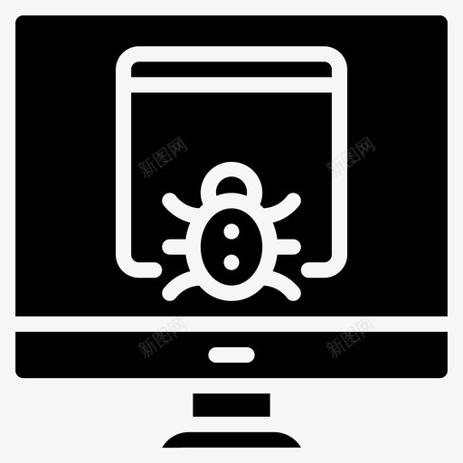桌面恶意软件计算机数据图标svg_新图网 https://ixintu.com 安全 数据 数据安全 桌面恶意软件 计算机