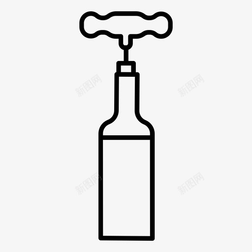 开瓶酒白葡萄酒餐厅图标svg_新图网 https://ixintu.com 工具 开瓶酒 服务 白葡萄酒 葡萄酒 餐厅
