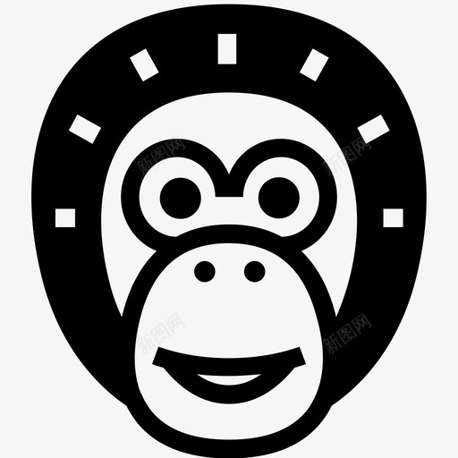 猩猩脸大猩猩猩猩种类图标svg_新图网 https://ixintu.com 大猩猩 猩猩种类 猩猩脸 苏门答腊猩猩