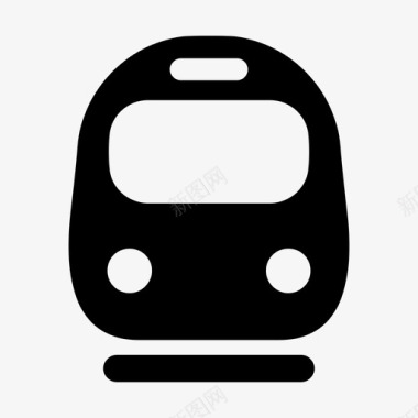 火车城市交通地铁图标图标