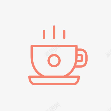 热饮料咖啡白咖啡图标图标