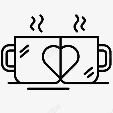 咖啡爱饮料食物图标图标