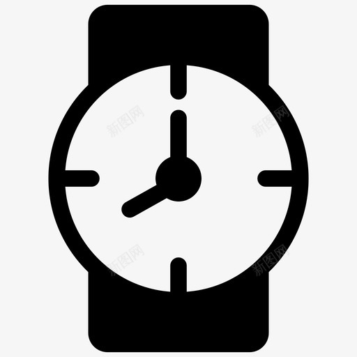 手表时钟时间表图标svg_新图网 https://ixintu.com 手表 时钟 时间 时间表 野营填充物