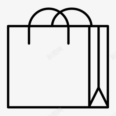 纸袋采购纸袋商店图标图标