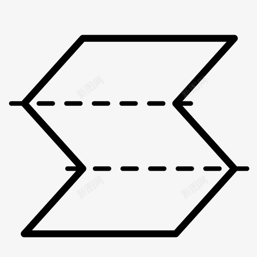 折叠小册子折纸图标svg_新图网 https://ixintu.com 小册子 折叠 折纸 纸张