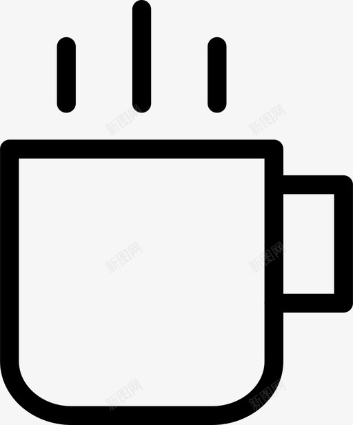 热咖啡杯子饮料图标svg_新图网 https://ixintu.com 杯子 热咖啡 饮料