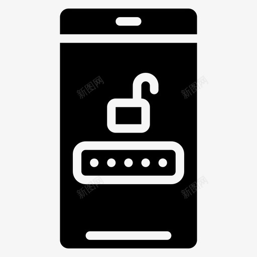 电话密码数据安全图标svg_新图网 https://ixintu.com 安全 数据 数据安全可靠 电话密码