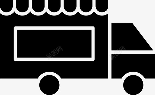 食品车烹饪食品运输图标svg_新图网 https://ixintu.com 烹饪 货车 食品车 食品运输